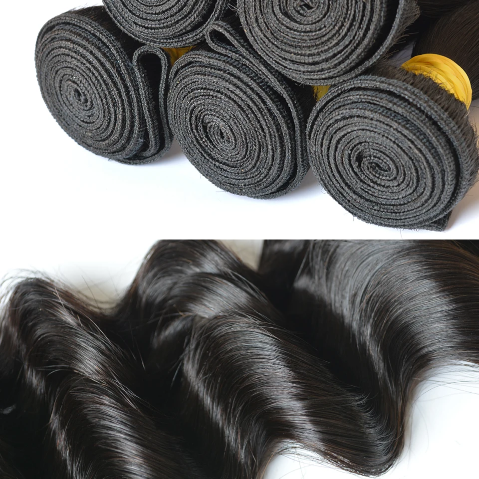 BAISI волосы натуральные волнистые необработанные человеческие волосы плетение 10A необработанные перуанские девственные волосы для наращивания человеческие волосы