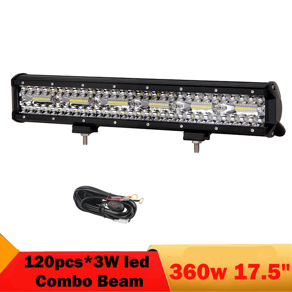 

Off road 4x4 4WD LED Light Bar 360w Waterproof Combo Beam Car LED Bar Light Driving Lamp Truck SUV Tractor Trailer Headlight