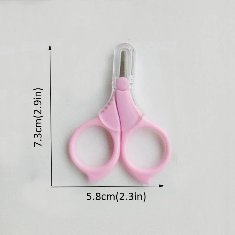 Безопасные маникюрные ножницы для новорожденных детей, мини-ножницы для ухода за ногтями, удобный ежедневный уход за ногтями для детей