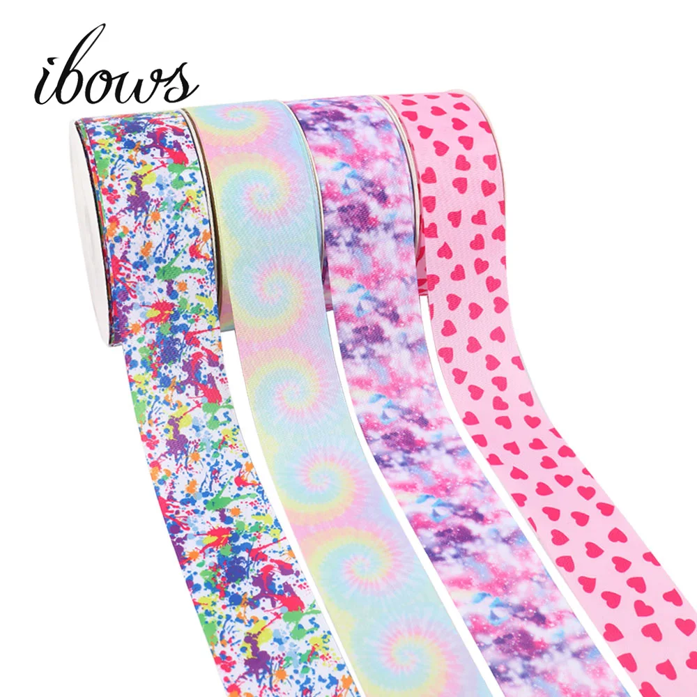 

5Yards 3"(75mm) Grosgrain Ribbon Heart Starry Sky Dots Tape Gift Wrapping Decorative DIY Hair Bows Accessories Suppliers