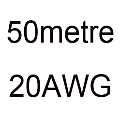 4 6 7 8 10, 11, 12, 13, 14, 15, 16, 17, 18, 20, 22, 24, 26 28 30 AWG силиконовый провод ультра гибкий Тесты линия кабель высокого Температура - Цвет: 50metre 20AWG