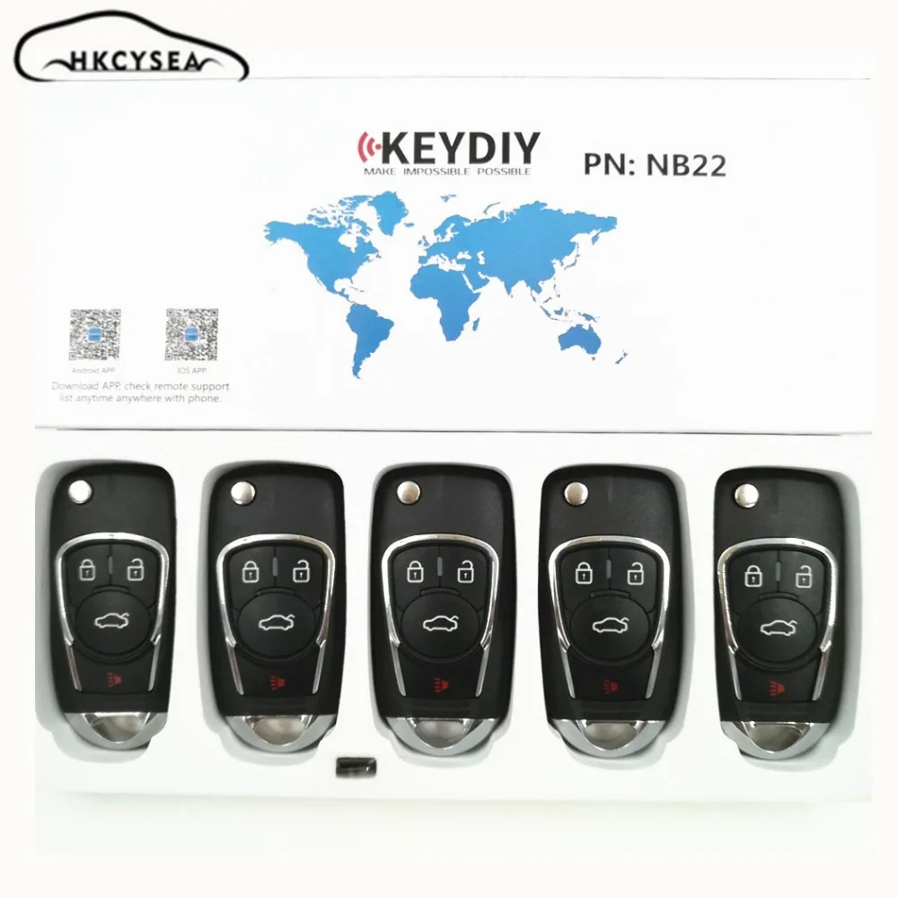 

HKCYSEA 5PCS/LOT NB22 NB Series Universal Multi-functional Remote Control for KD900/URG200 Key Programmer