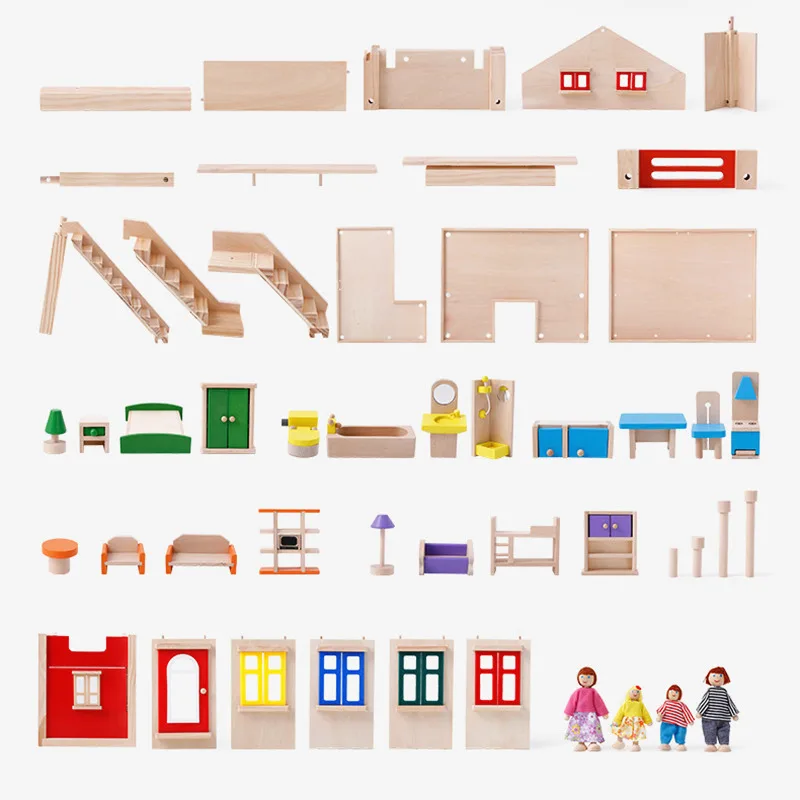 مجموعة كاملة مسرحية الأطفال مقلد woodines أثاث لعبة ديي الوالدين والطفل التفاعل المشهد محاكاة الأطفال هدية مجموعة كاملة مسرحية الأطفال مقلد woodines أثاث لعبة ديي الوالدين والطفل التفاعل المشهد محاكاة الأطفال هدية