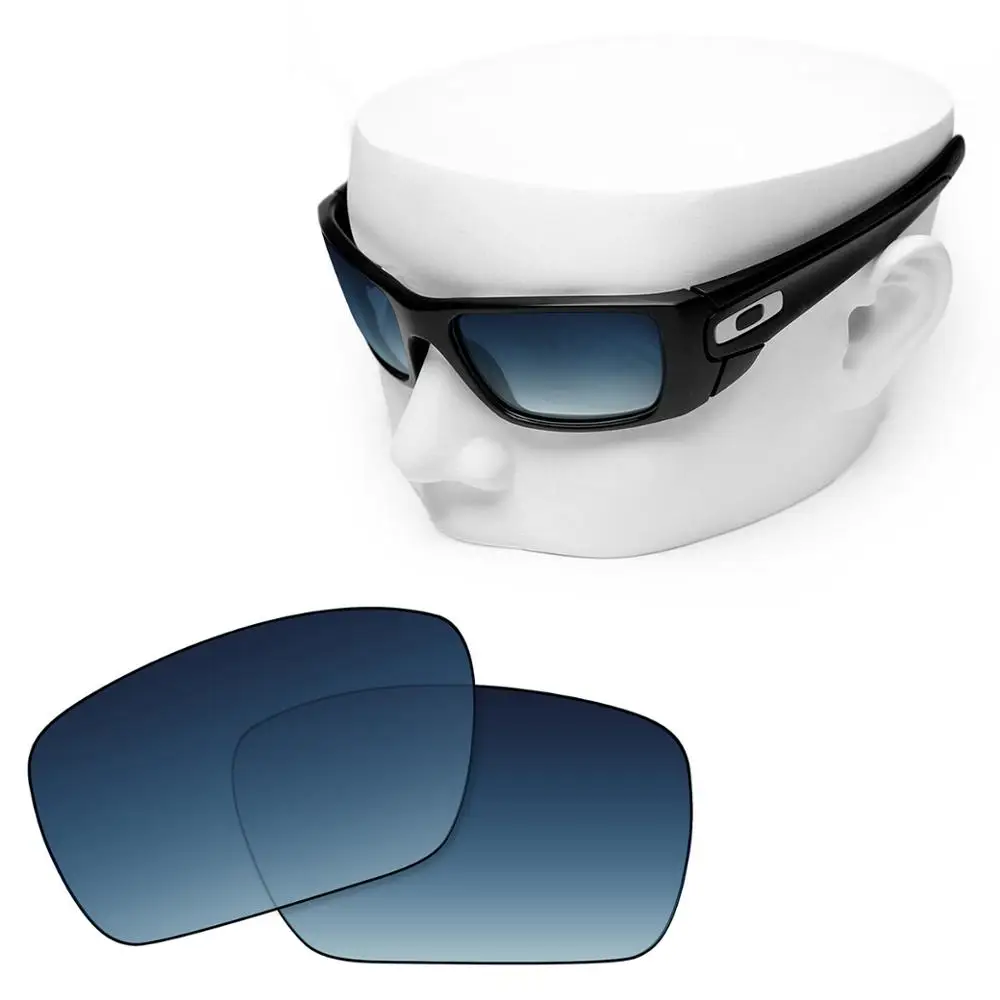 OOWLIT Polarized Replacement Lenses of Blue Gradient for Oakley Fuel