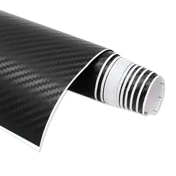 

Car Vehicle DIY 3D Carbon Fiber Vinyl Wrap Roll Film Sticker Decal 70x10cm black