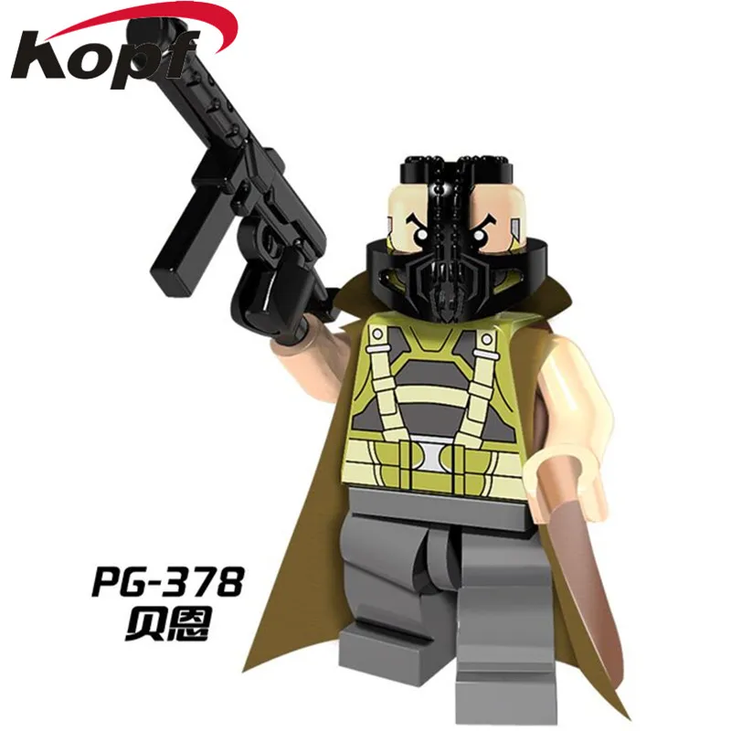 

Single Sale Super Heroes Two Face Bane Joker Deadpool Radioactive Man Bricks Building Blocks Christmas Toys for children PG378