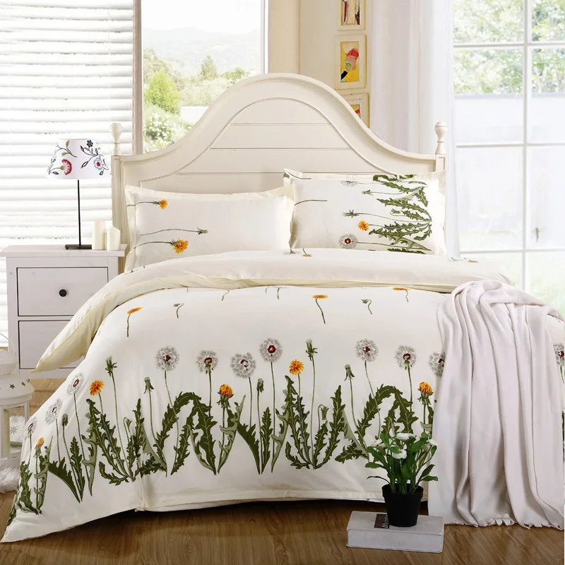 High quality housse de couette, bedding sets,King size 4Pcs of duvet