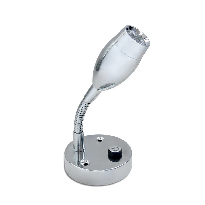 12VDC Flexible Task LED Reading Lamp Bedside Lamp Caravan/Laptop/Book