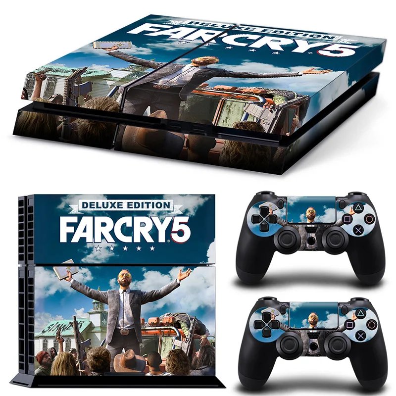 

Hot Game PS4 Skin Sticker For Sony Playstation 4 Console With Controllers Vinyl Cover Skins PS 4 Accessory