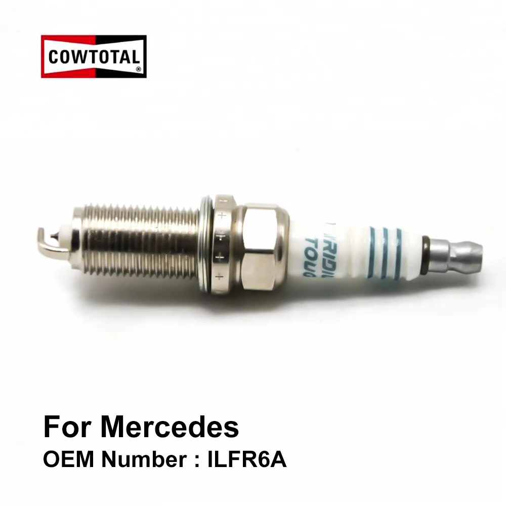 Cowtotal платиновая Свеча зажигания для Mercedes Benz CLK200K C200 C200K E200 E200K OE ILFR6A (набор из 4 шт.) |