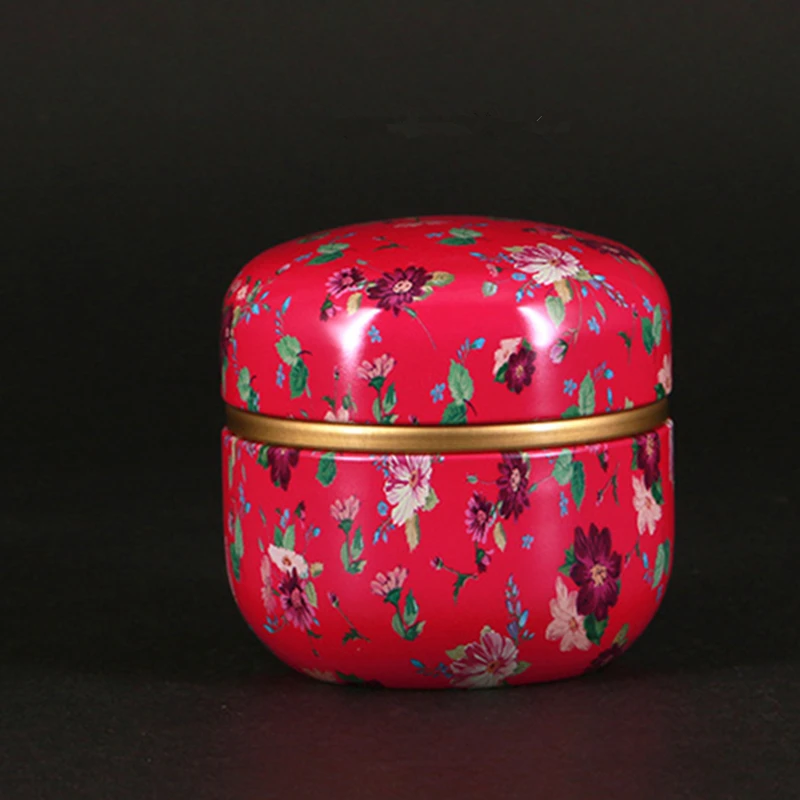 

Red Flower Print Iron Urn For Small Pet Animals Dog Cat Bird Mouse Rabbit Cremation Ashes Holder Casket Pets Funeral Memorials