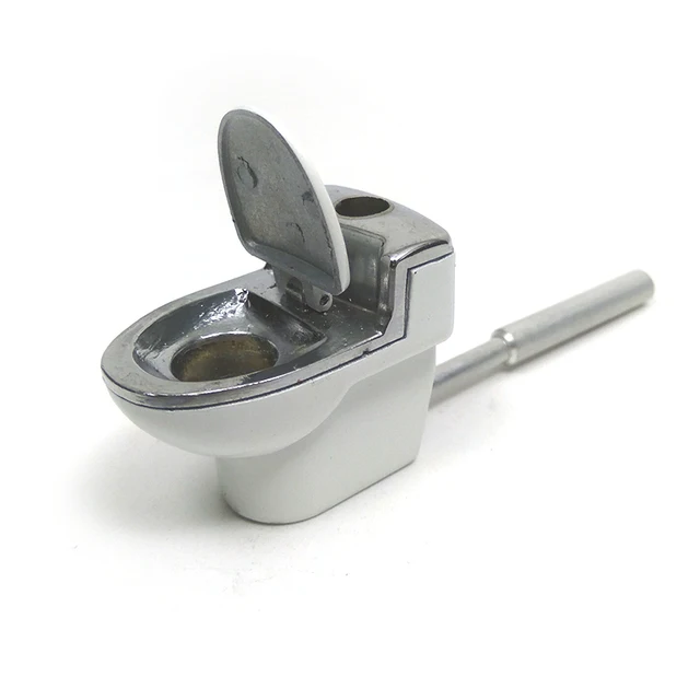 High Grade Quality Toilet Model Metal Pipes Weed / Tobacco / Smoking
