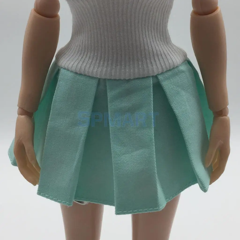 1/6 Scale Off Shoulder Flared Pleated Dress and Briefs Set for 12 INCH Action Figure    Kumik Cy Girls Accessories