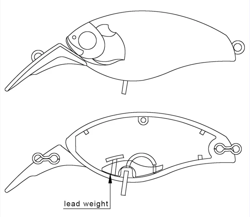 Flutuante para a Pesca da Carpa Inteligente Flutuante Crankbait 4.8 cm 8.2g 0.6 m Isca Artificial Pesca Peche Leurre Wobblers Swimbait 4 Iscas artificiais