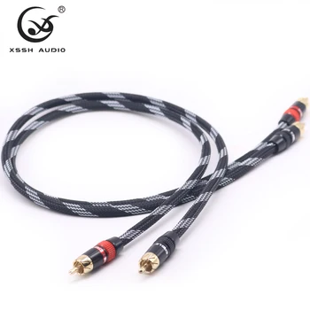 

HI-end HiFi High Quality YIVO XSSH Audio Video DIY Hifi RCA Cable 4N OFC 2RCA Male to Male Audio Cables