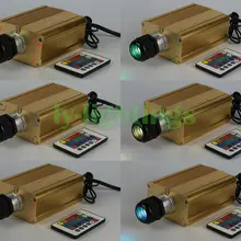 Оптоволоконный светильник s источник RGB светодиодный светильник двигатель ИК-пульт для оптического волокна ночной Светильник ing star потолочное украшение для дома 16 Вт светодиодный