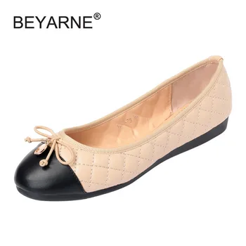 

New Ladies Casual Slip-on Flats Fashion Patchwork Bowtie Flats For Women Soft Ladies Leisure Ballerinas Flats Big Size 35-41 40