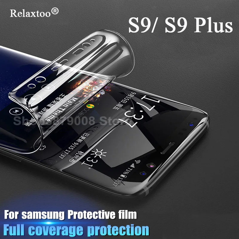 

Full cover Glass for samsung s9 plus glass for Galaxy S9 soft Screen Protector protective glas protection protecting film