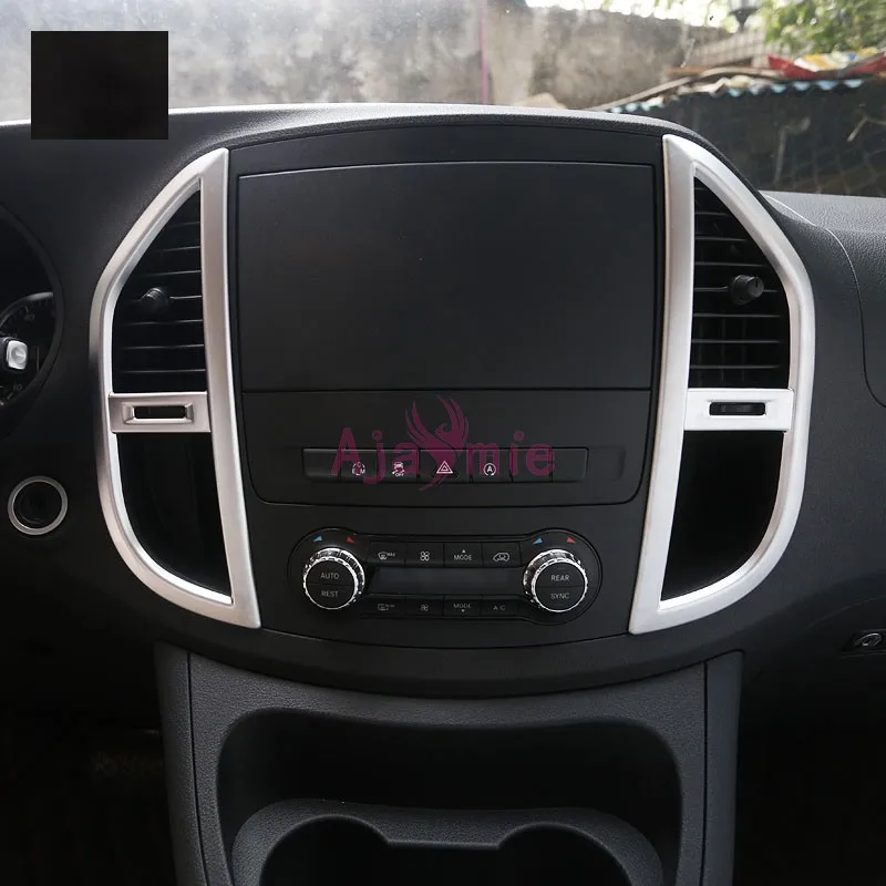

Accessories For Mercedes Benz Vito W447 2014-2017 Middle Control Air Conditioner AC Outlet Vent Overlay Cover Panel Kit Trim