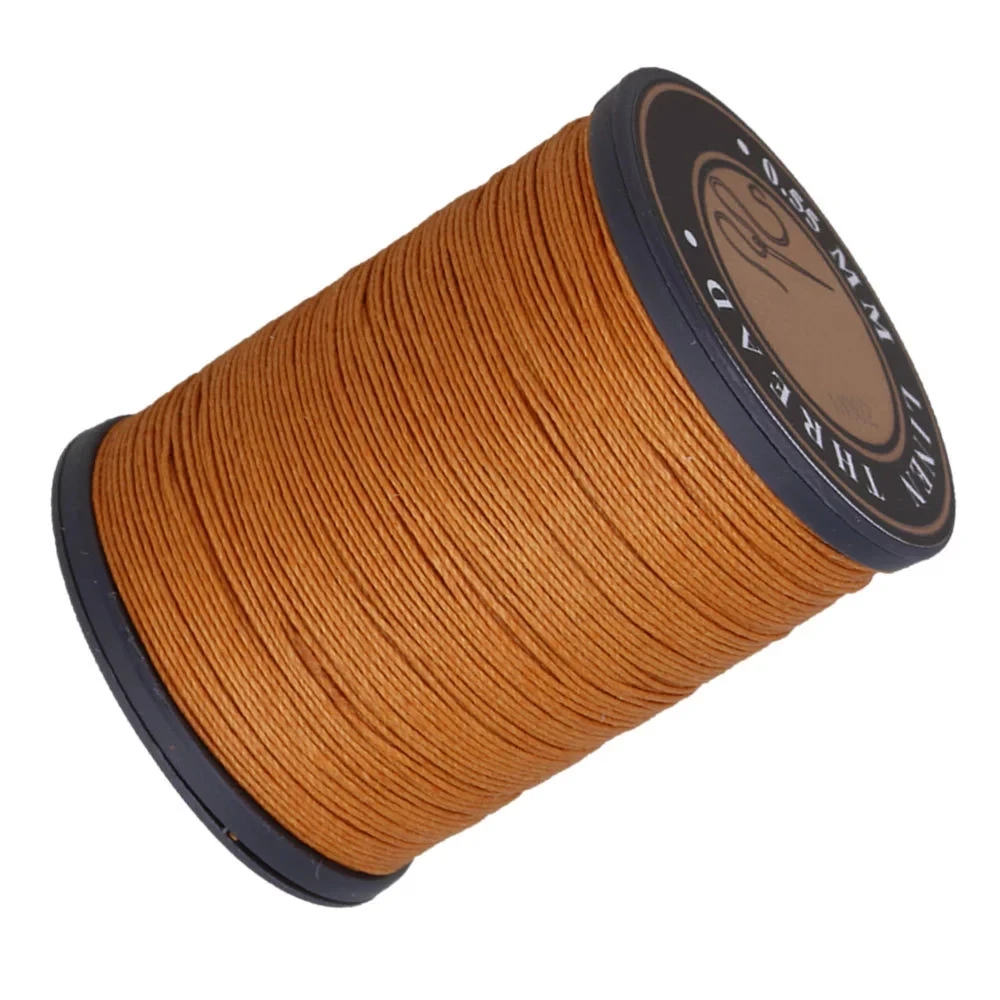 

Craft DIY Flax Waxed Linen Sewing Wax Cord String Orange 0.55mm Dia