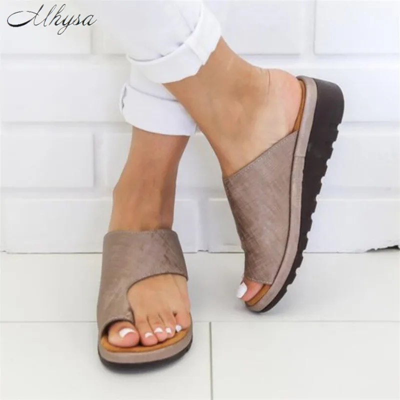 

Mhysa 2019 women's flat sandals summer fashion beach slippers comfortable breathable non-slip ladies casual flat shoes L413
