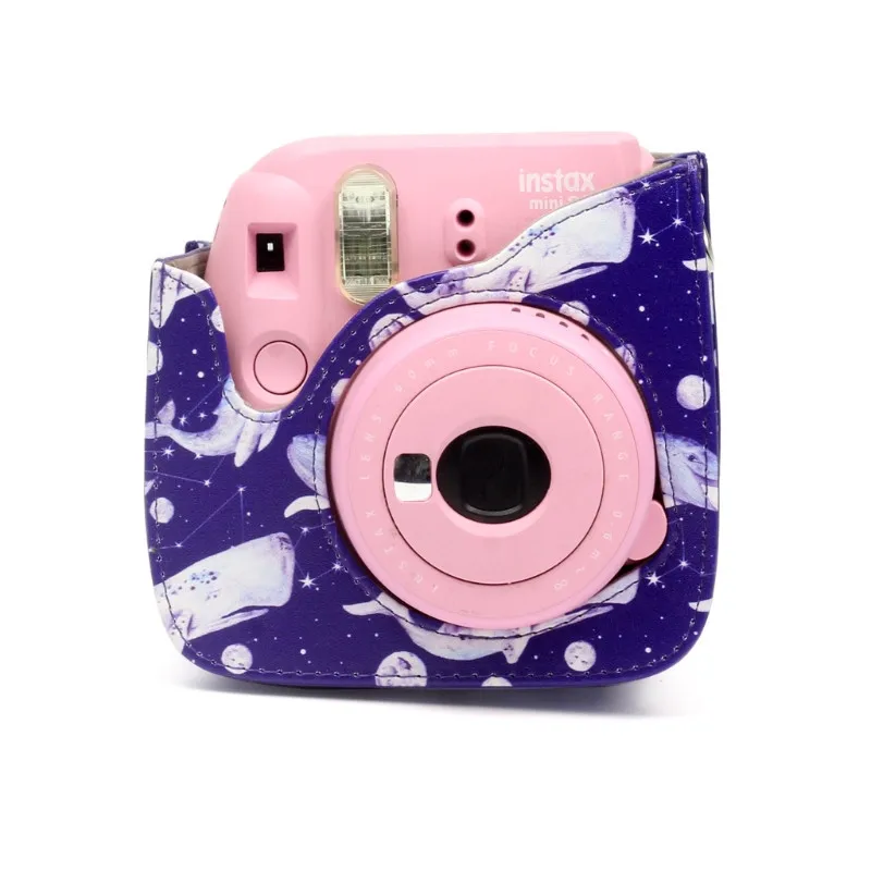 Для Fujifilm Instax Mini 8 8+ 9 Аксессуары для камеры цветы из искусственной кожи Защитная сумка на плечо Чехол