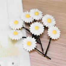 12 шт. моделирование Дейзи Заколки для волос красивый цветок свежий заколки для волос декоративные заколки для волос для женщины и девочки подростки