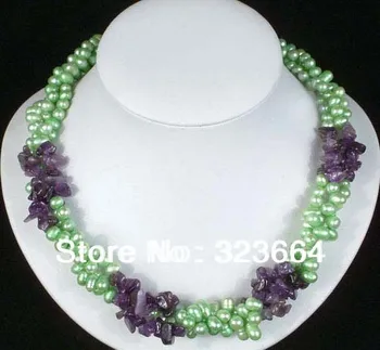 

3 Rows Pearl Beads Clasp Necklace