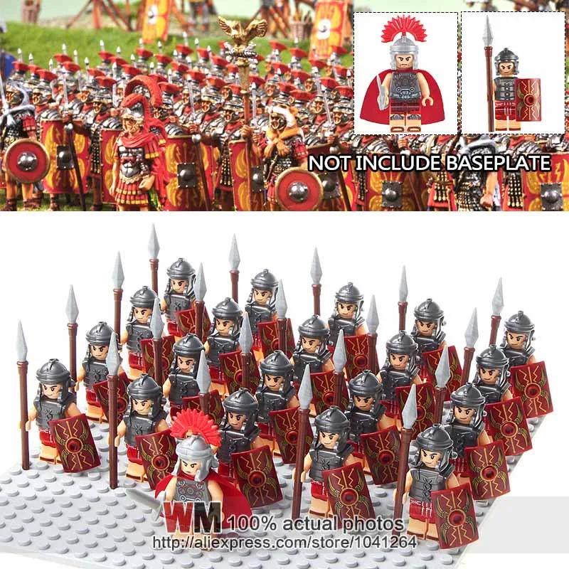 

Building Blocks 21pcs/lot WM1023 Medieval Knights Heavy Infantry Roman Soldiers Army Group Toys Children Gifts