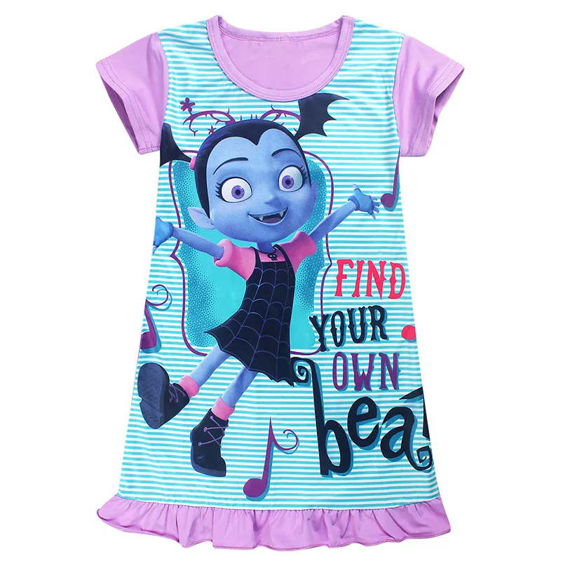 PaMaBa Kid Comic Con Vampirina; карнавальный костюм; вечерние платья для девочек на Хэллоуин; летнее платье с крыльями; нарядная Карнавальная одежда принцессы - Цвет: 09