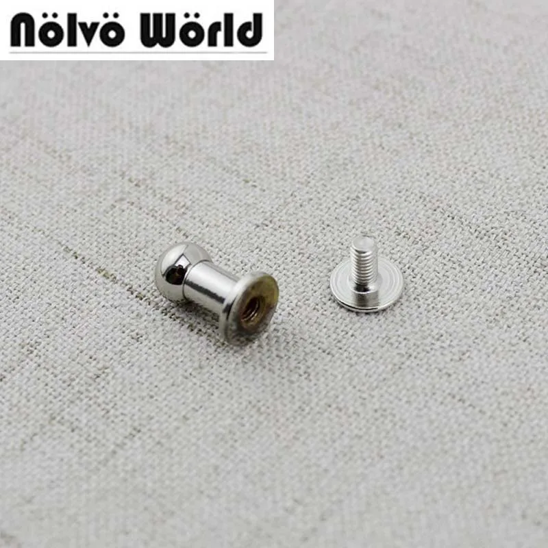 

10-50-200 pieces,6.5X12mm 100% copper Chicago screws punk rivets stud hardware with screws for sewing decorative rivet