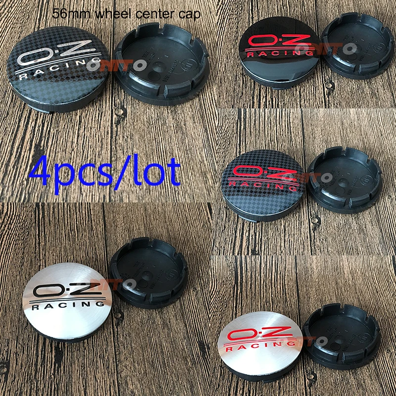 

4pcs/set 56mm 2.2inch O.Z OZ racing 3D logo Emblem Sticker Car Accessorie Wheel Center Cap Auto Hub Cap For Volvo Saab vw bmw