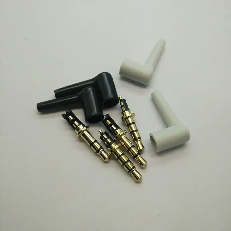 

5pcs 3.5 mm Plug Audio Jack 3 4 Pole Gold Plated Earphone Adapter for DIY Stereo Headset Earphone