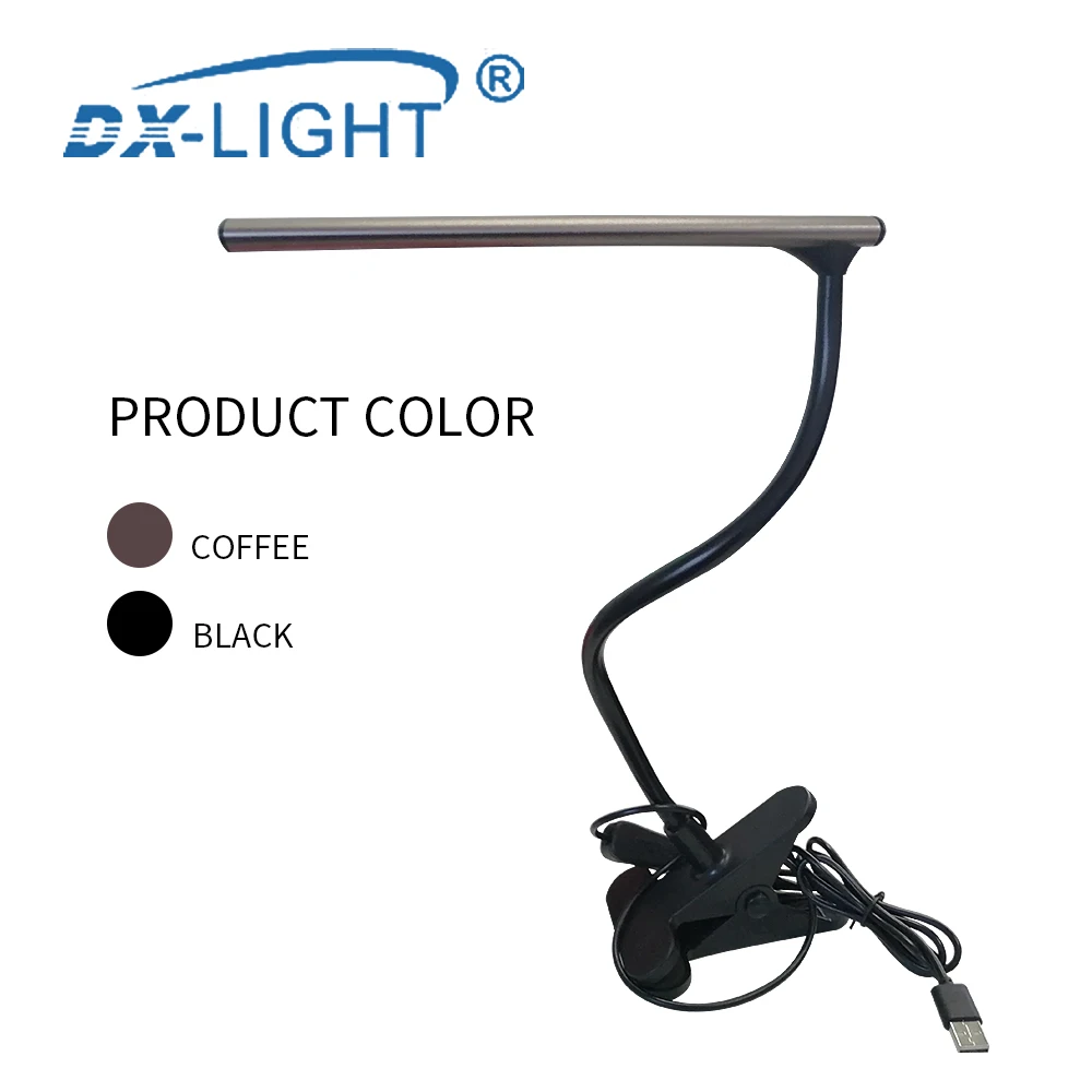 DC 5 V USB клип на светодиодный Настольный светильник Регулируемая офисная спальня