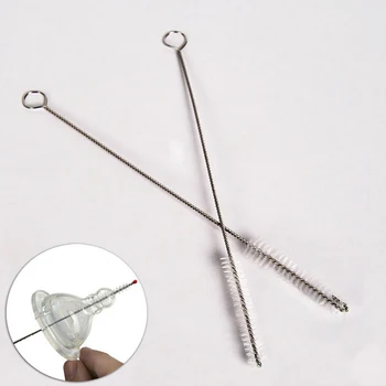 

HOT Practical 2Pcs Straw Cleaner Cleaning Brush Stainless Steel Wash Drinking Pipe Straw Brushes