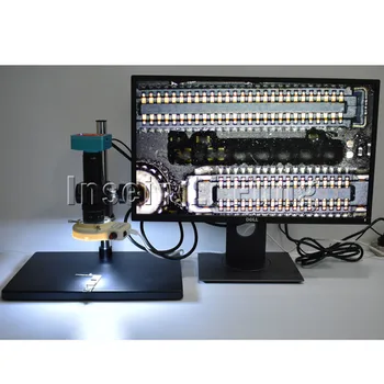 

Large Size Bracket Full HD 28MP 1080P 60FPS HDMI USB Microscope Camera 180X 300X 600X Adjustable Magnification Zoom C-mount Lens