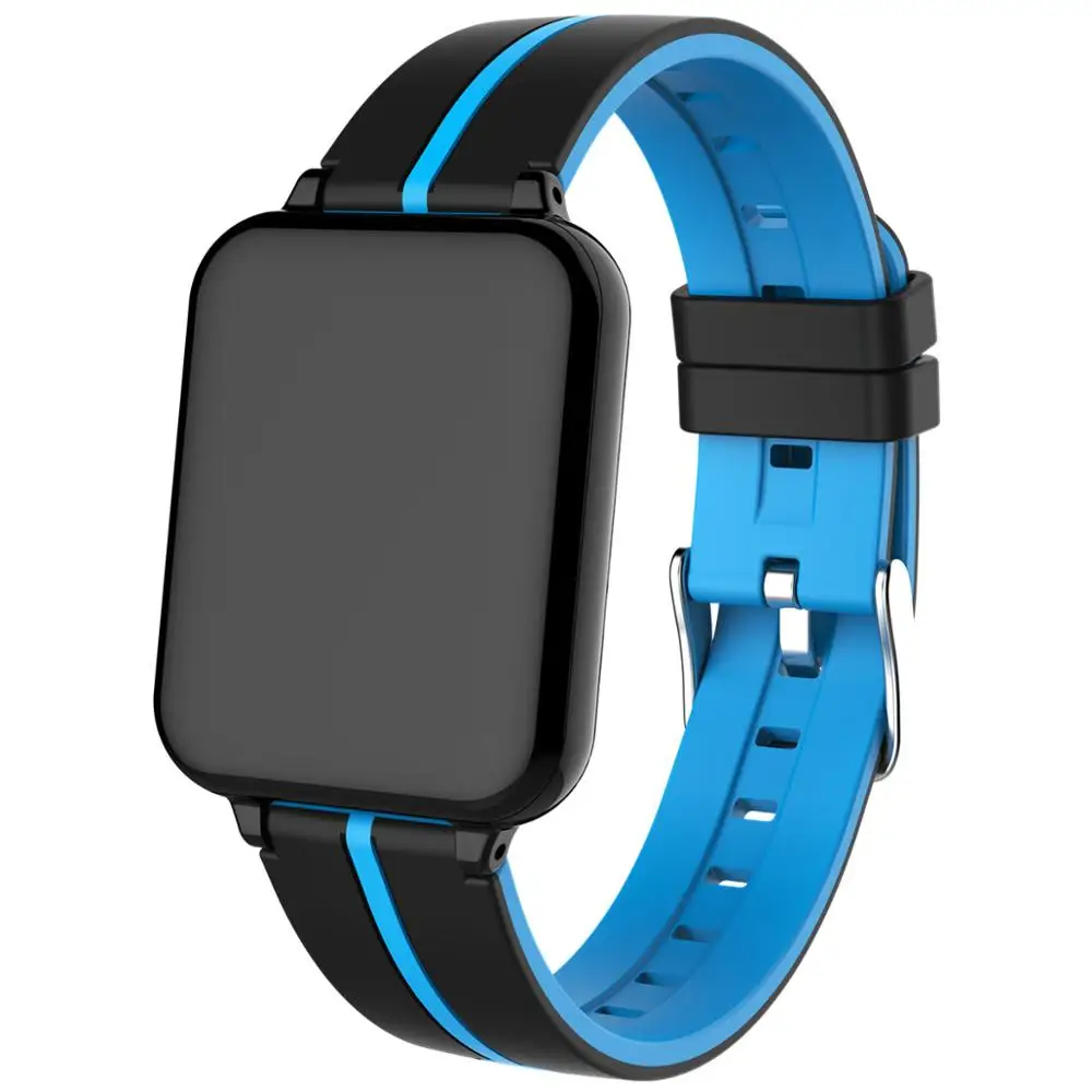 B57 Blue Color Женские спортивные Смарт-часы, фитнес-браслет, IP68, водонепроницаемые, мониторинг сердечного ритма, Bluetooth, для Android IOS, умные часы PK B57 - Цвет: B57 Blue Color
