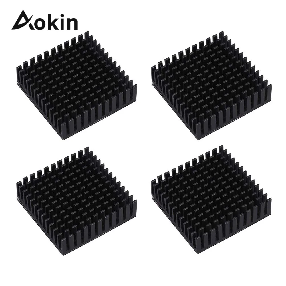 

4Pcs Black Radiator Aluminum Motor Heatsink Extruded Profile Heat Dissipation Electronic Heat Sink for 42 stepper motor 3D Print