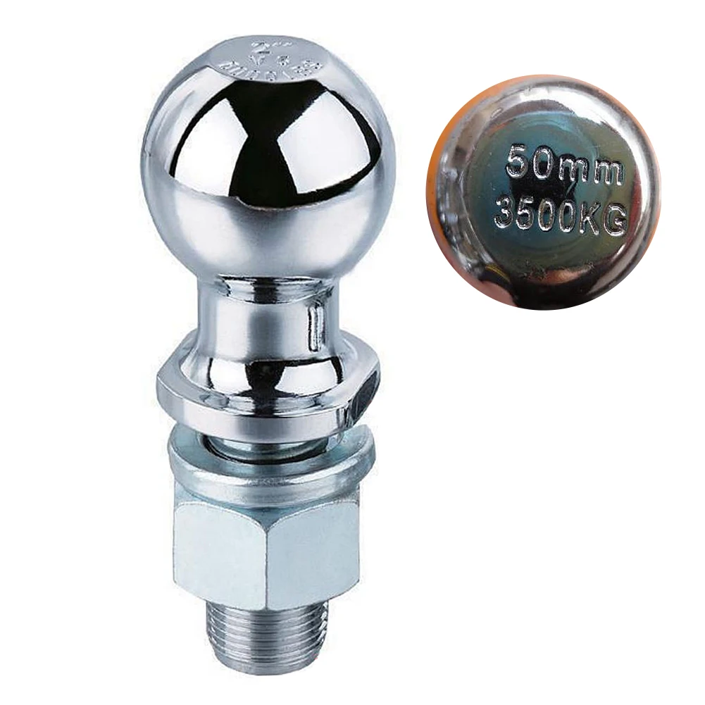 

50mm Rear Mini Universal Trailer Parts Coupling Attachment Connector High Strength Tow Ball Replacement Hitch Pin Durable Bumper