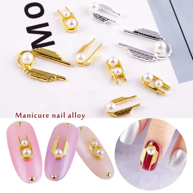 Professional 10pcs Nail Art U Shaped Bead Alloy Decoration Diy Professional 10pcs Nail Art U Shaped Bead Alloy Decoration Diy Durable For Women Lady Home Hjl2018