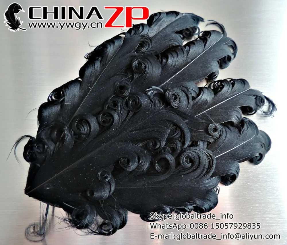 Nagorie Pads Curly Feather Pads Feather Pads For Headbands Goose Feathers Fascinators Hair Piece Hat Embellishments2