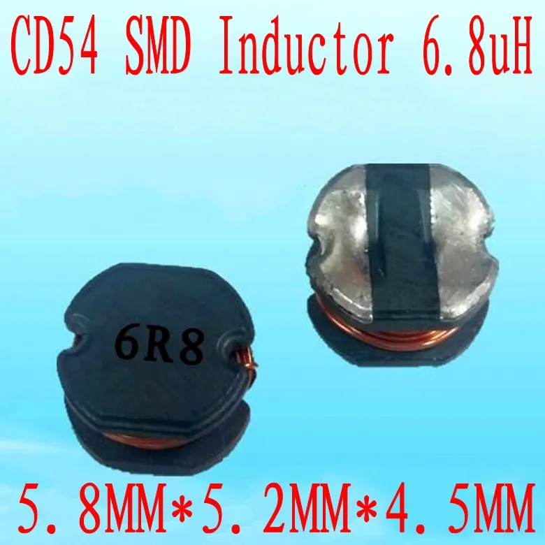 1000pcs/lot Smd Power Inductors Cd54 6.8uh 6r8 Chip Inductor 5.8*5*4