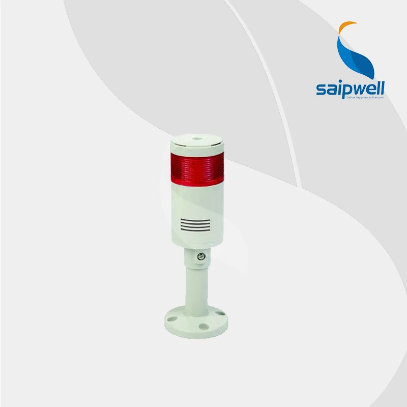 2W 1 layer LED Industrial Tower Signal Light with Built in Buzzer / Steady Light Warning Light