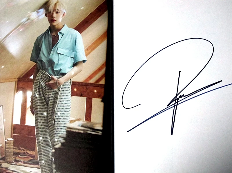 Подпись GOT7 GOT 7 autographed 3rd альбом подарок вам CD + Фотокнига 092018 |Открытки и