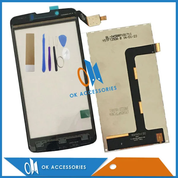 

For Zopo ZP580 LCD Display +Touch Screen Digitizer Black Color 1PC/Lot With Tools & Tape