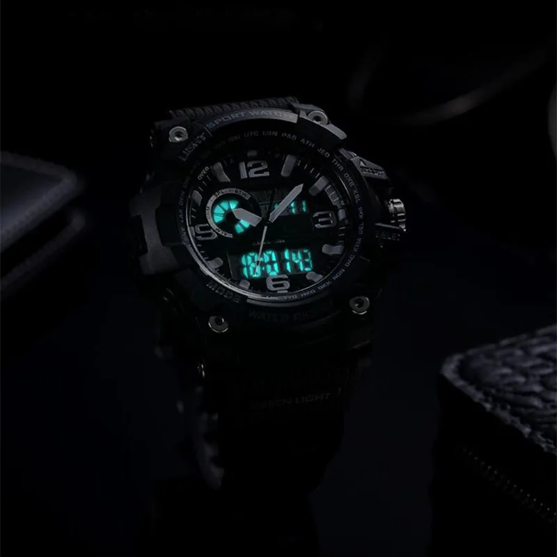 Xiaomi 50ATM водонепроницаемый электронный дисплей часы Отображение времени календарь обратного отсчета Открытый Спорт Цифровые TwentySev часы