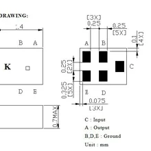 TA0757A 0757A фильтр для пилы 1575,420 МГц SMD 1,4*1,1 мм(BW = 2 МГц