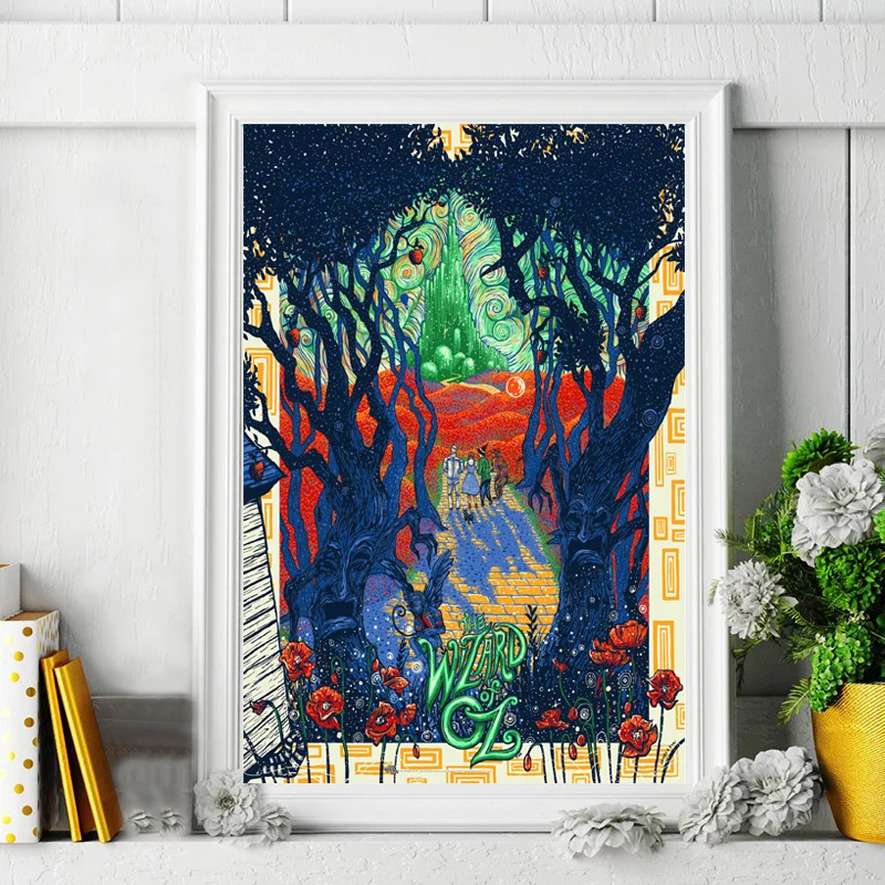 

The Wizard Of Oz Classic Movie Artwork Cover Poster Paintings On Canvas Modern Art Decorative Wall Pictures Home Decoration