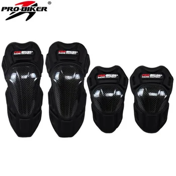 

New PRO-BIKER Racing motorcycle protective Kneecaps knee pads elbow Rumble Knight equipment Made of Carbon fiber EVA FREE SIZE