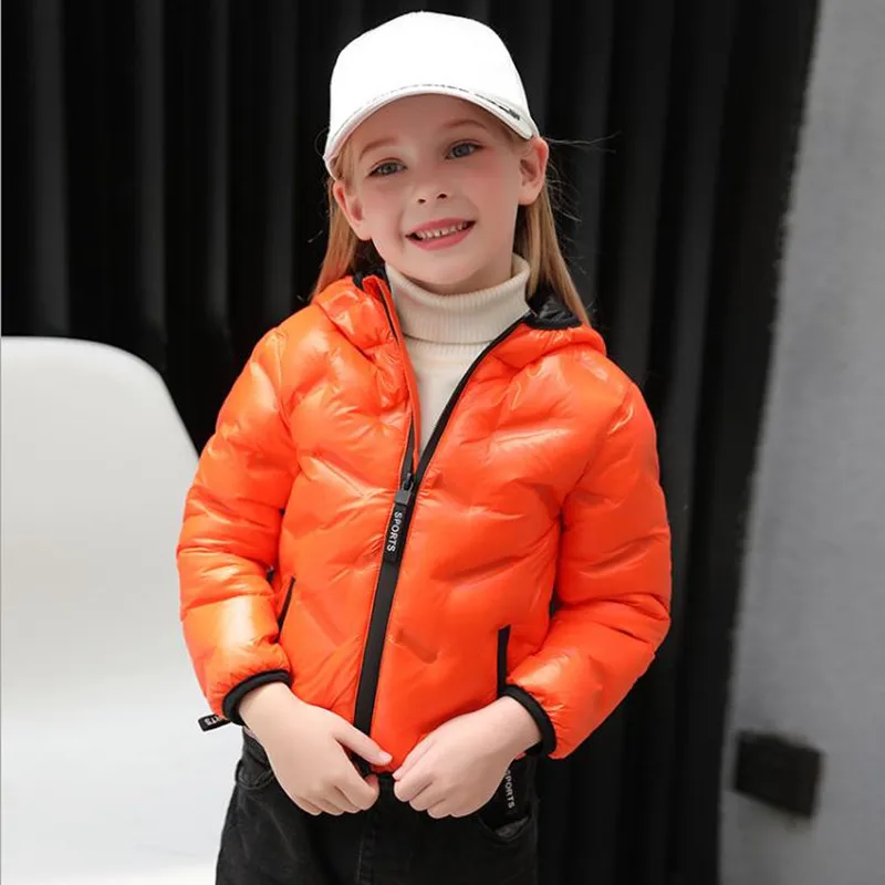 

New Arrival 2019 Boys girls Down Jackets European and American White duck down Outerwear Children Down coats For 3-12 year